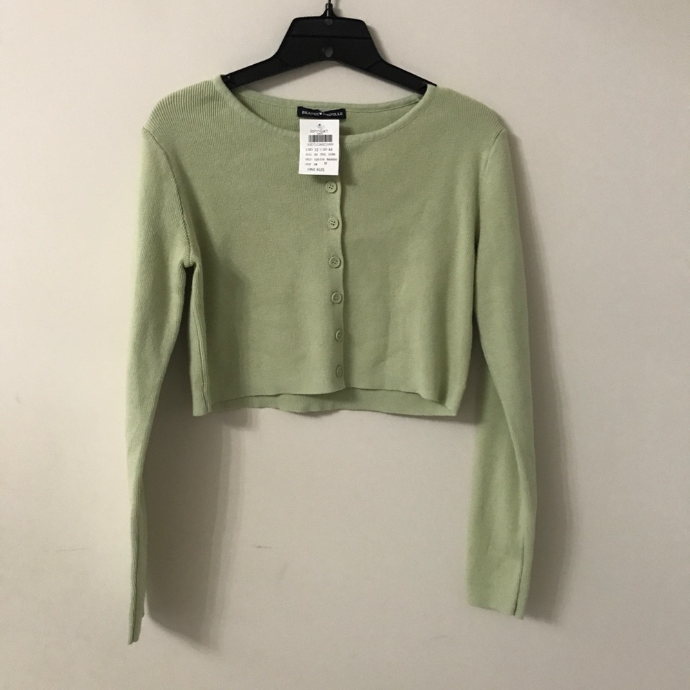 pistachio green brandy athelia knit top